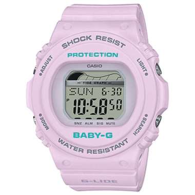 CASIO ORIGINAL - CASIO BABY-G BLX-570-6DR - JAM TANGAN WANITA JAM WANITA - RUBBER BABYG BABY G CASIO