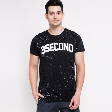 3SECOND Men T-Shirt Pria - Black [163041812]
