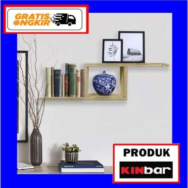 Rak Hiasan Dinding Model Kotak Bahan Kayu Solid MDF Dekorasi Tembok 952