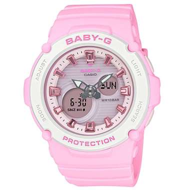 CASIO ORIGINAL - CASIO BABY-G PASTEL BGA-270-4ADR - JAM TANGAN WANITA JAM WANITA RO - RUBBER BABYG B