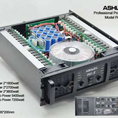 POWER AMPLIFIER ASHLEY PA 1.8 2 X 1800WORIGINAL ASHLEY GARANSI RESMI
