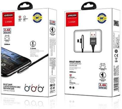 Kabel Lightning Bullet Shape Series 2,4 A 2 Mtr Joyroom S-M98K hitam