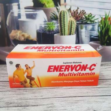 Enervon C 25x4 Kaplet - Multivitamin dan Vitamin C 500mg