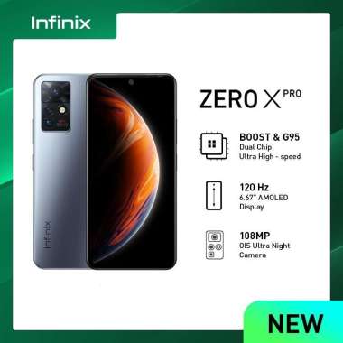 Infinix Zero X Pro X6811 Smartphone - Ram 8GB Rom 256GB - Garansi Resmi Starry Silver