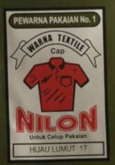 Wantex Wantek Pewarna Pakaian Pewarna Textile Hijau Lumut