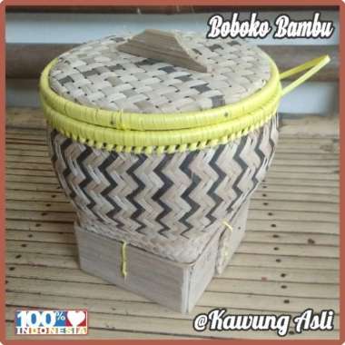 Bakul Wakul Sangkul Boboko Ceting Nasi Kecil dengan Tutup dari Bambu