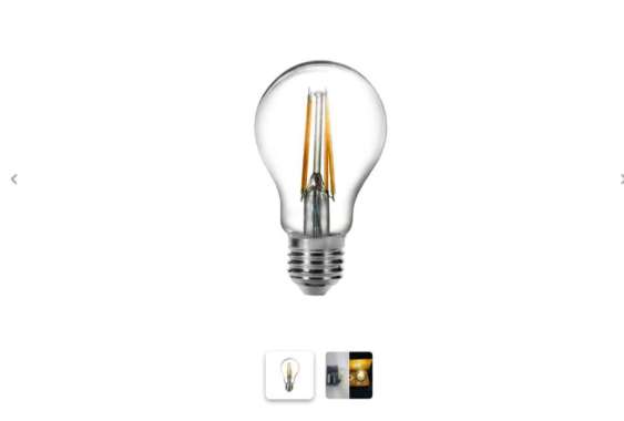 Lampu LED Bulb A60 Filament 4W 3000K AC 220V E27 3+MEA60F0430360