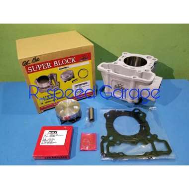 BLOK CERAMIC & FORGED PISTON BRT SONIC CBR 150 FACELIFT SUPRA GTR NEW CB 150 57.28 HEAD STD STROKE S