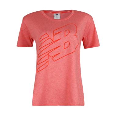 New Balance Graphic Heathertech Women's Tee Kaos Olahraga Wanita