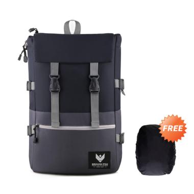 Braun Fox Archer Backpack Tas Ransel Pria + Free Raincover