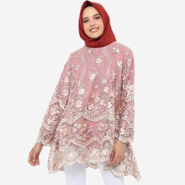 New Product Jfashion New Wide Long Tunik Print Beludru 3 4 Sleeve Arimbi . Source ·
