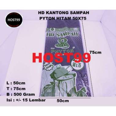 HD SAMPAH KANTONG PLASTIK SAMPAH POLYBAG SAMPAH POLIBAG 50x75 TEBAL