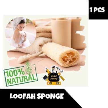KIM SHOP - Loofah Sponge Spon Mandi Cuci Piring Lofah Gambas Oyong Luffa Lufah Scrub Blustru Kering 