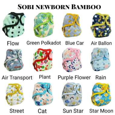 Sobi Newborn Insert Bamboo | Clodi Sobi Newborn | Sobi diaper | Popok Kain Cuci Ulang | Sobi Clothdi
