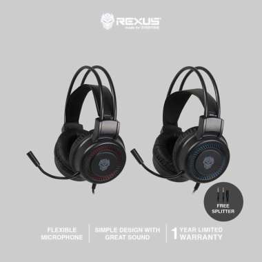 Rexus Headset Gaming Vonix F27 / F-27 List Merah