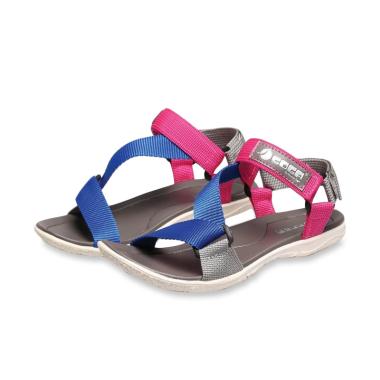 BSM SOGA BNI 355 Kasual Sandal Flats Wanita - Biru