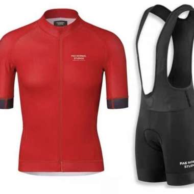 Jersey PNS / Jersey Sepeda / Jersey Gowes / Jersey Set Celana Roadbike - Merah M ORIGINAL 100 % Mult