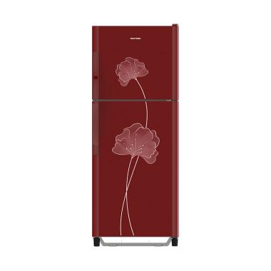 POLYTRON PRM 21BNR Kulkas [2 Pintu] Red Maroon