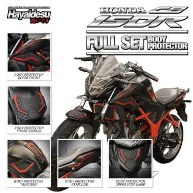 Hayaidesu Body Protector CB150R Old Full Set Cover MERAH