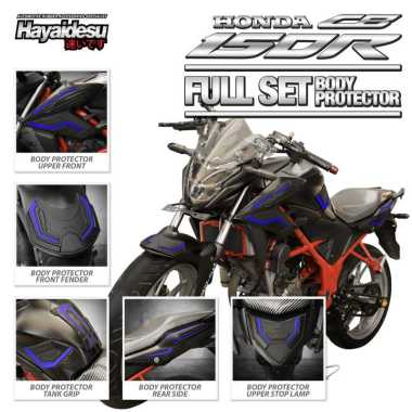 Hayaidesu Body Protector CB150R Old Full Set Cover BIRU