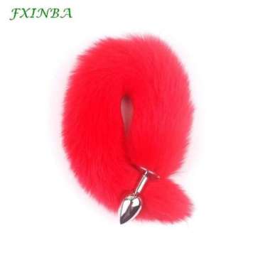 Anal Fox Tail Stainless Steel Anal Buttplug Tail Sex Toys for Women Man Couple Gay BDSM Toy Cosplay 