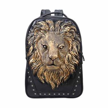 KarnaKamu Karakter Singa 3D Tas Ransel Laptop Unisex