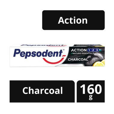 Promo Harga Pepsodent Pasta Gigi Action 123 Charcoal 160 gr - Blibli