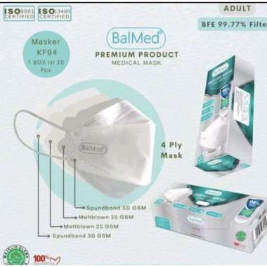 masker model convex kf94 merk BALMED HIJAU