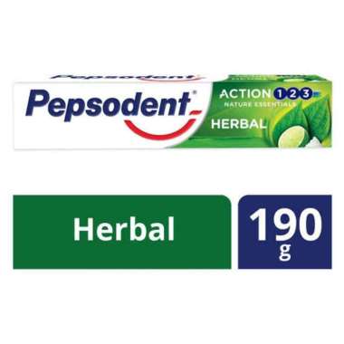 Promo Harga Pepsodent Pasta Gigi Action 123 Herbal 190 gr - Blibli