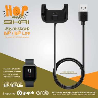 Dock Portable Spare Charger for Smartwatch Amazfit BIP / BIP Lite BLACK