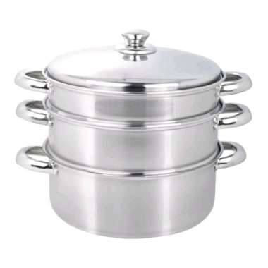 GOLDEN FLYING FISH PANCI STEAMER SUSUN 36CM 3 SUSUN KUKUSAN STAINLESS 3 TINGKAT STMR01336