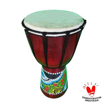 DakonTasik Alat Musik Tradisional Jimbe [Besar] Coklat