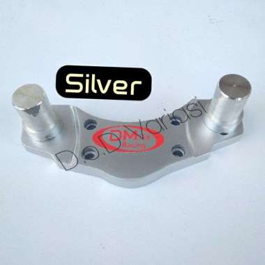 dudukan stang jepit Vixion cb150r Cb150r old Silver