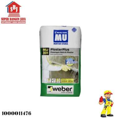 MU 301 PASANGAN BATA & PLESTER 40KG