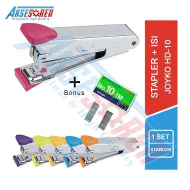 Staples / Stapler / Cekrekan / Hekter Joyko [HD-10] Plus Isi [No.10] Purple