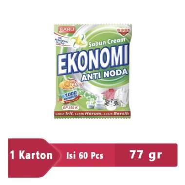[PROMO 1 DUS] Sabun Krim Ekonomi 77gr / Sabun Colek Ekonomi Sachet E350k / Sabun Cream Ekonomi Anti 