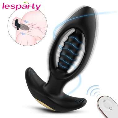 Anal Vibrator Wireless Remote Control Hollow Male Prostate Massager Huge Dildo Vibrators for Men Gay