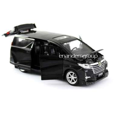 Diecast Miniatur Mobil Metal Mainan Mobil Toyota Alphard Gen 3 1:32 - Hitam