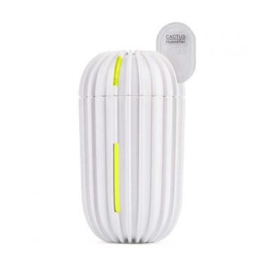 TOKUNIKU Cactus Mini USB Cool Mist Ultrasonic Portable Humidifier [200 mL] White