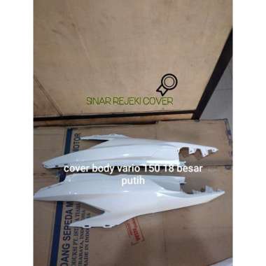 cover body honda vario 150 18 besar warna putih merk win