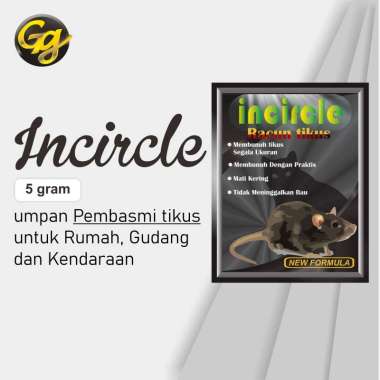 Racun Tikus INCIRCLE Umpan Tikus , pembasmi tikus Ampuh Mati Kering dan lebih ganas