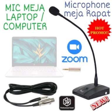 Mic Kabel Meja Profesional 3R GOOSENEK Connect Leptop Komputer Zoom