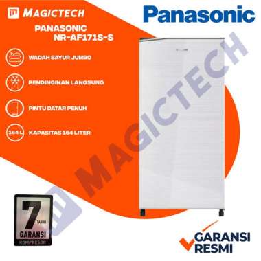 KULKAS PANASONIC 1 PINTU NR-AF171S-S / AF171S ( 155 L )