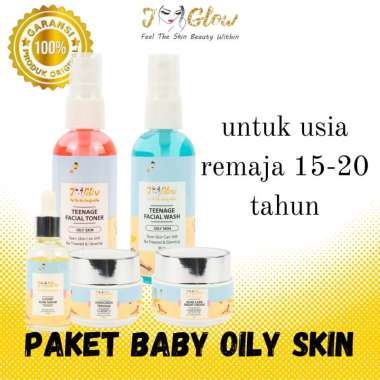 jglow j glow skincare paket baby jglow oily skin perawatan wajah berjerawat skincare remaja korea kr