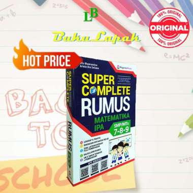 Buku Kumpulan Rumus Matematika IPA SMP Super Complete Rumus Matematika IPA SMP 7 8 9