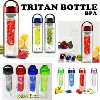 Gratis Ongkir Tritan Infused Water Bottle / Botol Infused /Botol Buah