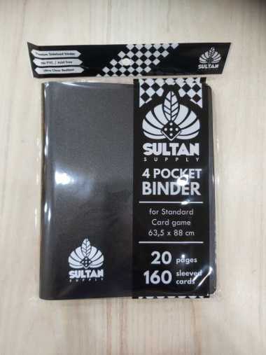 Sultan Supply Card Album 4 Pocket Binder Black