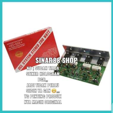 KIT POWER SX200 SX-200 ORIGINAL BELL/SANJAYA/BGR SX 200 AMPLIFIER OCL STEREO SYSTEM 200W