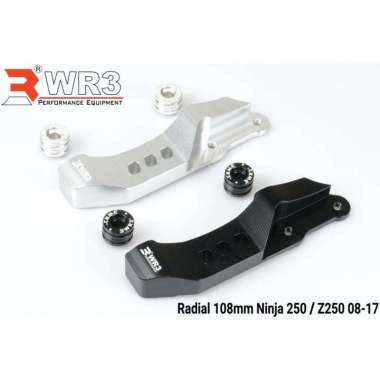 Bracket Kaliper Depan Radial 108mm Kawasaki Ninja 250 Z250 SL Mono WR3 Black