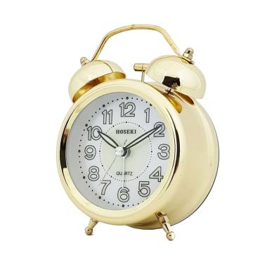 HOSEKI H-9062 Alarm Clock Jam Beker Weker #4.0 GOLD